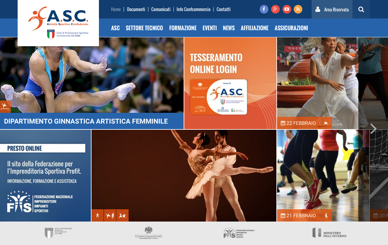 Benvenuti nel nuovo sito web di ASC