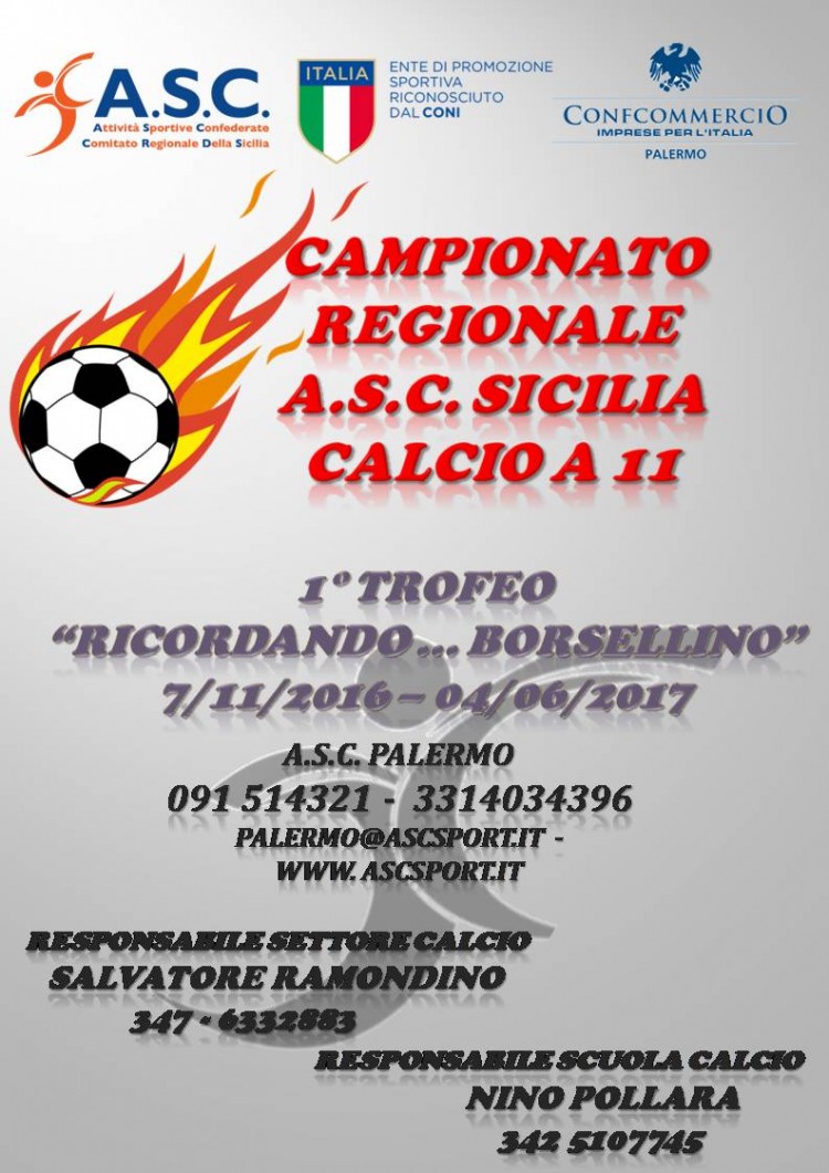 Campionato Regionale Calcio a 11 A S C 