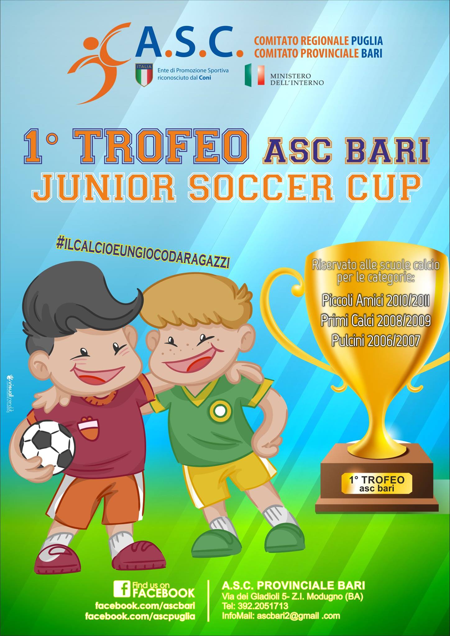 I TROFEO ASC BARI  JUNIOR SOCCER CUP 