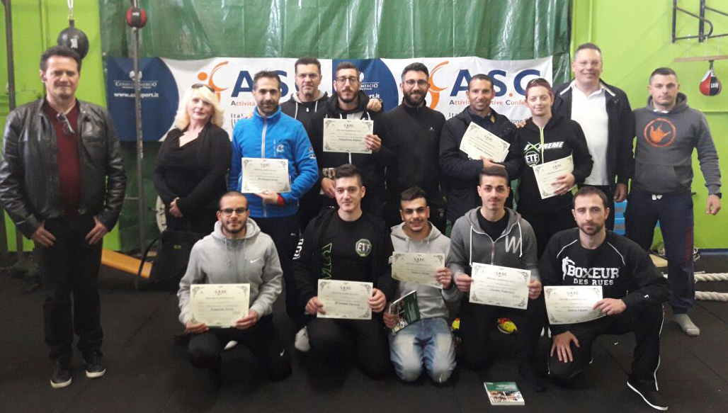 SPORT  Rilasciati i primi diplomi nazionali A S C  di    Preparatore Atletico negli Sport da Combattimento   