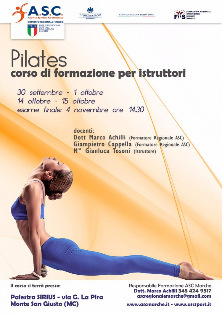 Corso di Formazione Istruttori Pilates - Ginnastica - ASC Marche