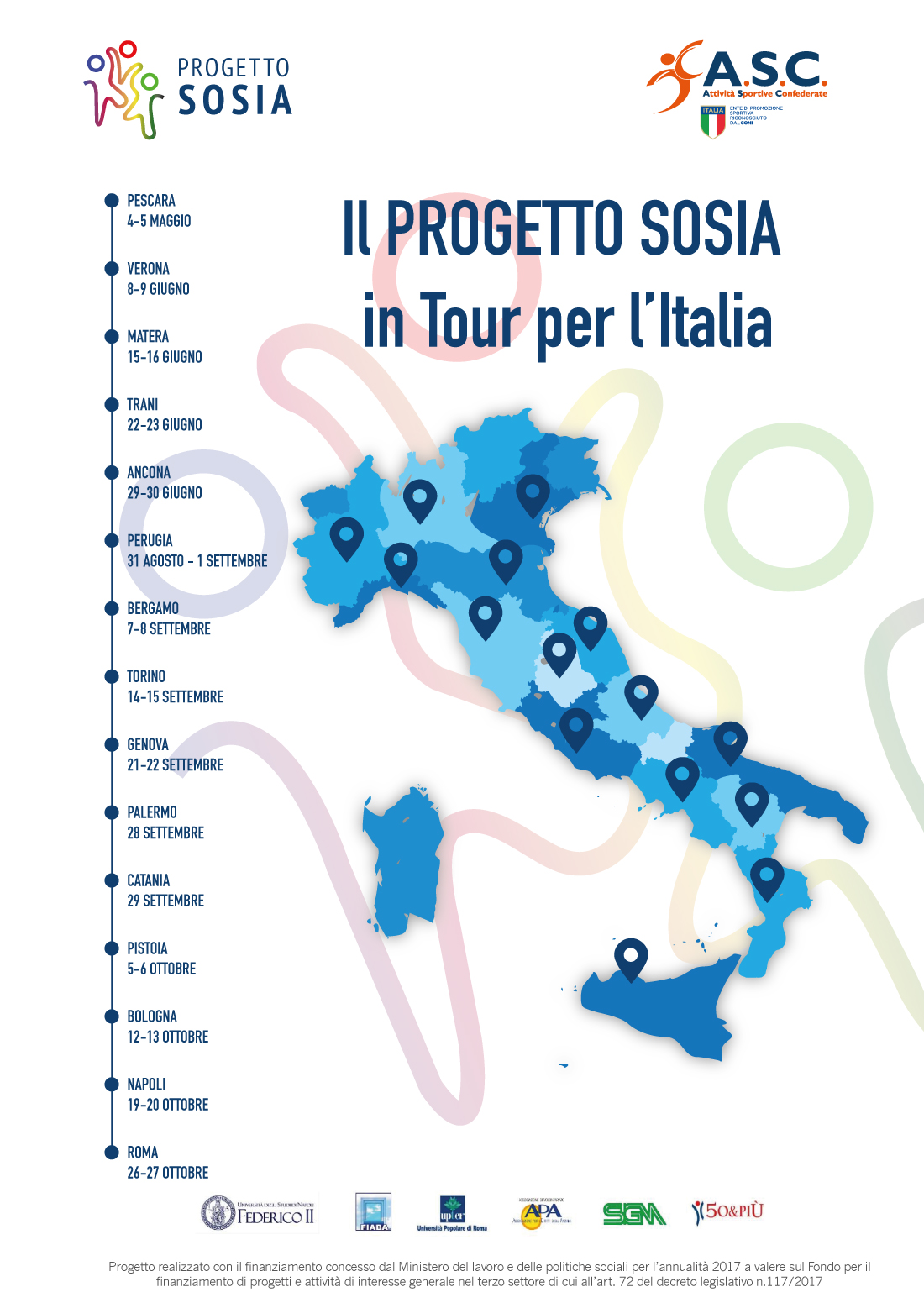 Prima tappa di Pescara del Progetto SOSIA e Tour della salute