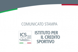 ISTITUTO PER IL CREDITO SPORTIVO: NUOVI MUTUI LIQUIDITÀ PER ASSOCIAZIONI E SOCIETÀ SPORTIVE DILETTANTISTICHE