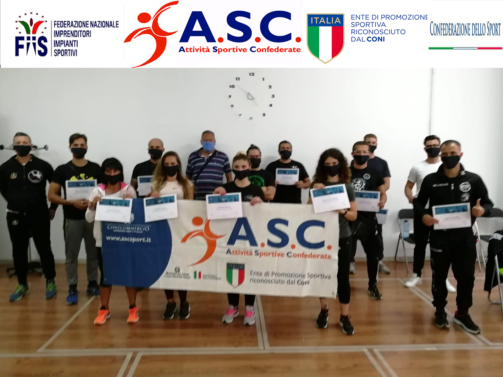 Corso di aggiornamento A S C  2020 - Istruttore 1  livello di Functional Trainer ASC Taranto
