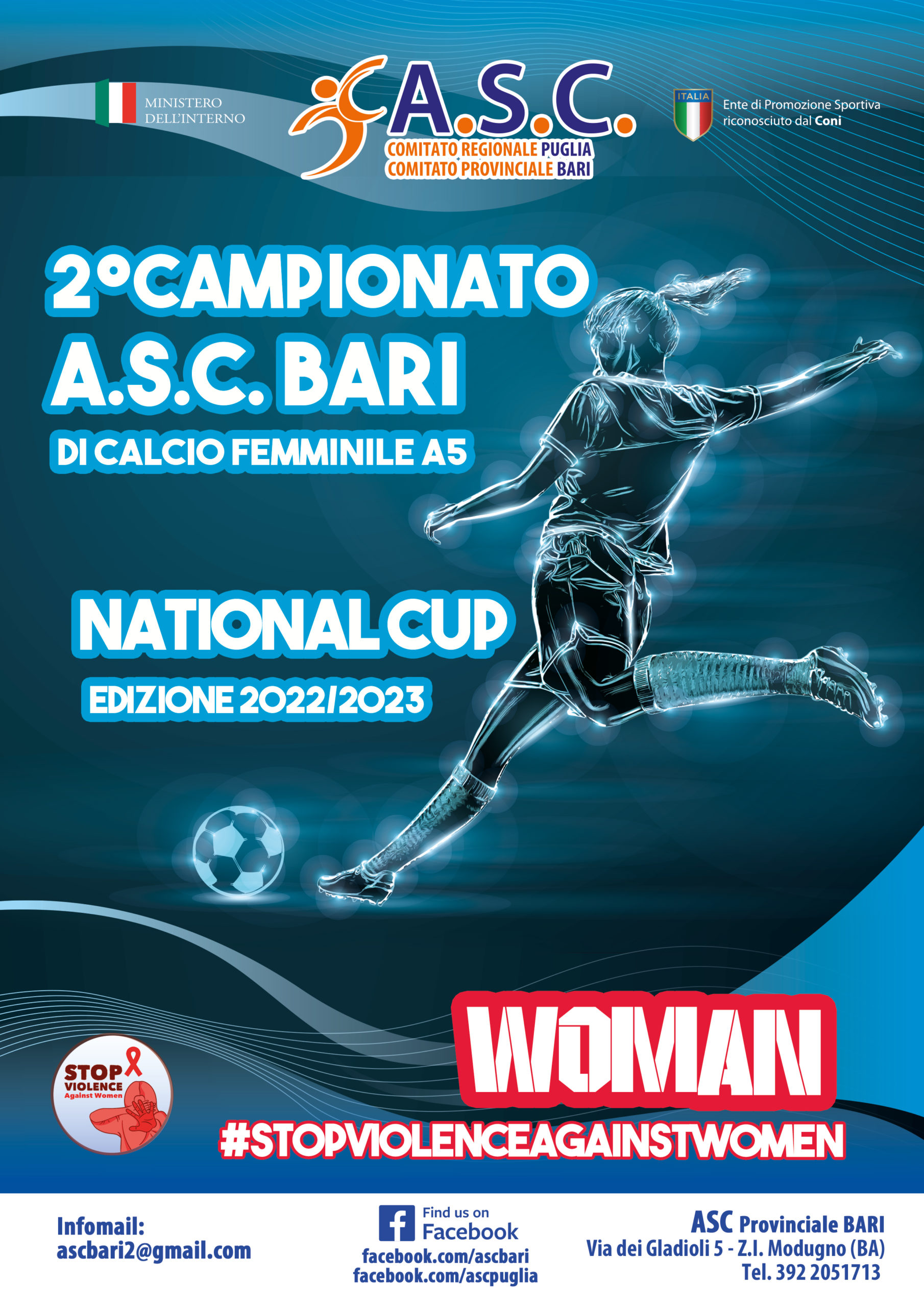 2  Campionato Provinciale A S C  BARI di Calcio A 5 femminile NATIONAL CUP WOMAN - II   Edizione 2022 2023