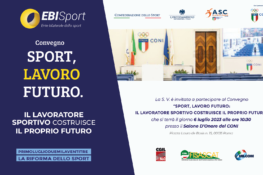 Convegno “Sport, lavoro futuro: il lavoratore sportivo costruisce il proprio futuro”