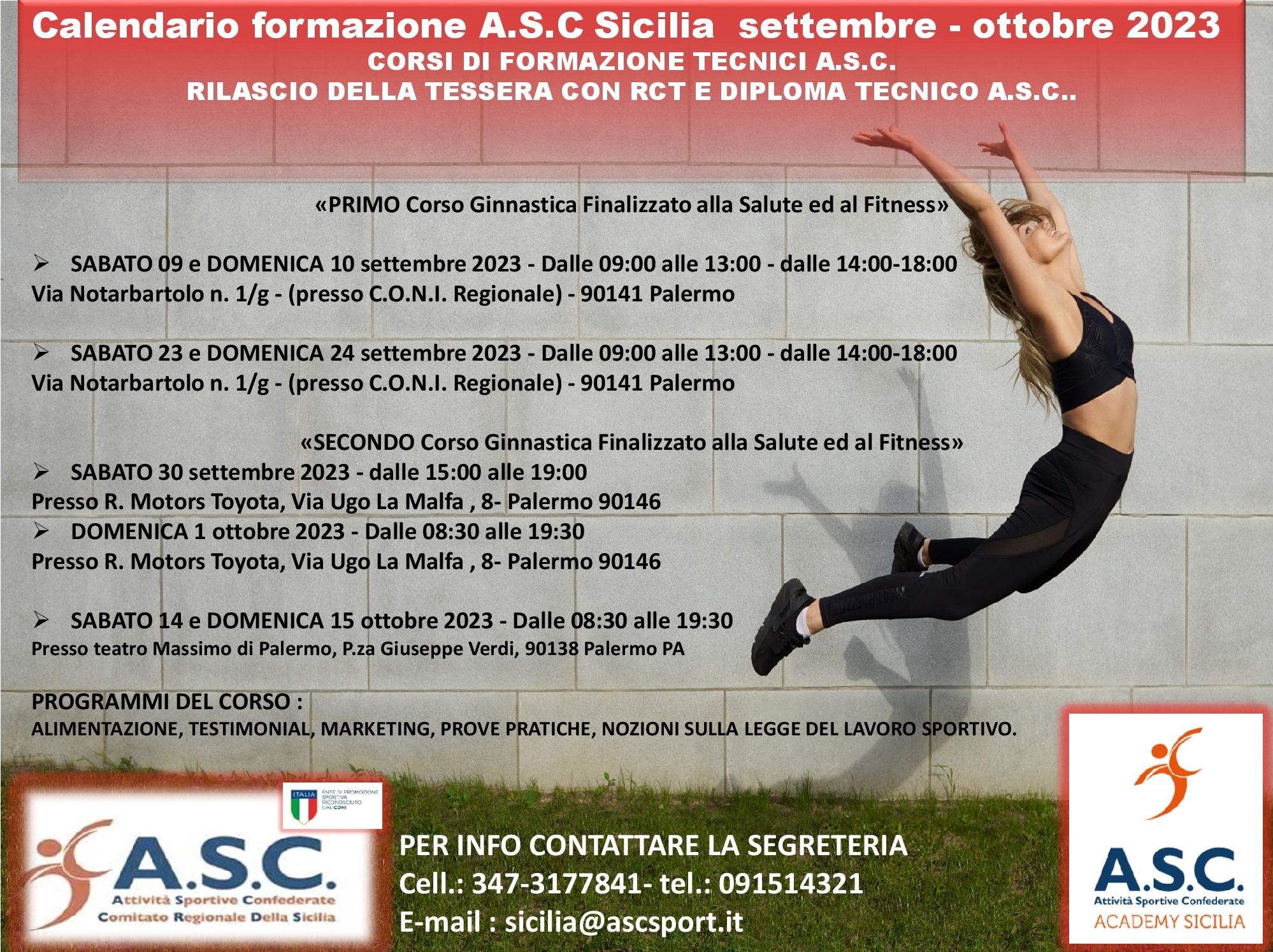 Corso Ginnastica Finalizzato alla salute ed al fitness - ASC Sicilia