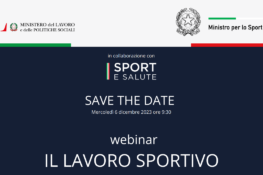 WEBINAR “IL LAVORO SPORTIVO”