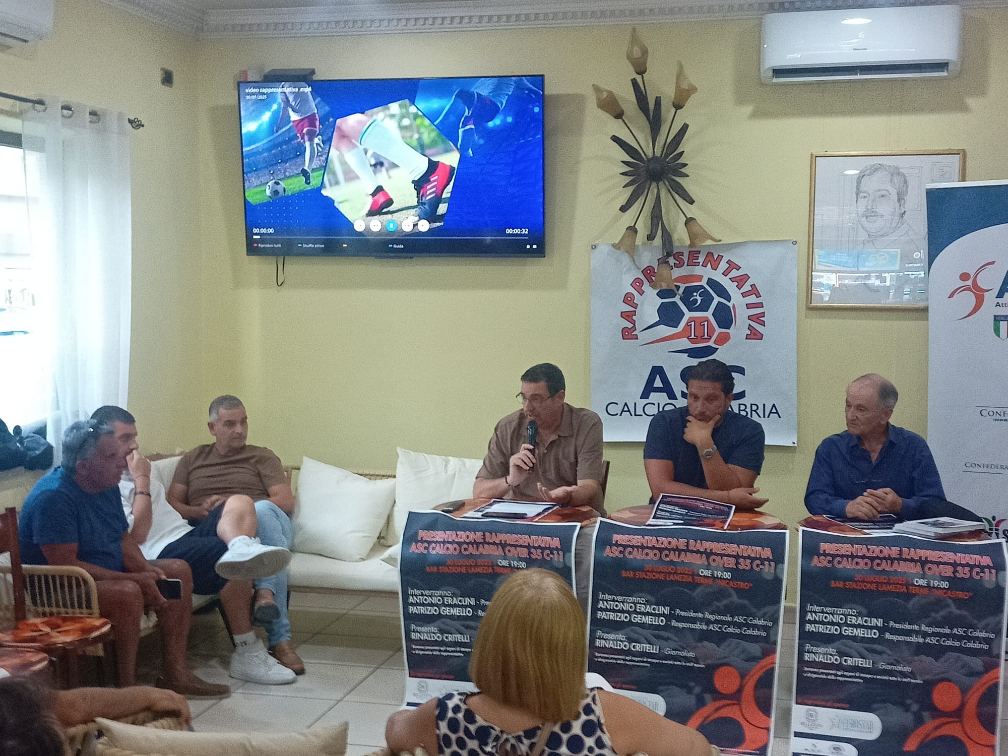 ASC  PRESENTATA LA RAPPRESENTATIVA CALABRESE AMATORI OVER 35