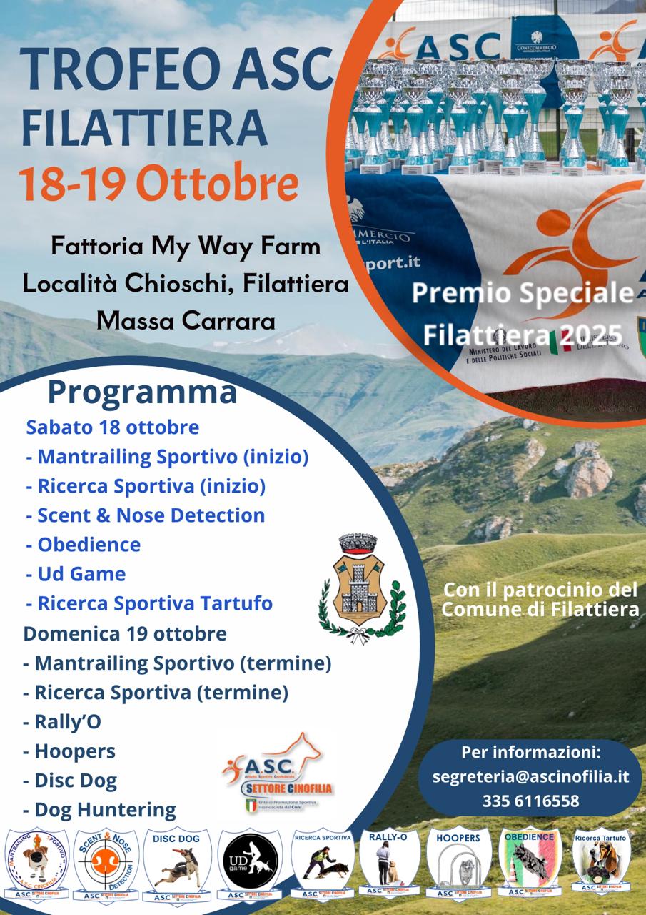 10   TROFEO NAZIONALE ASC CINOFILIA