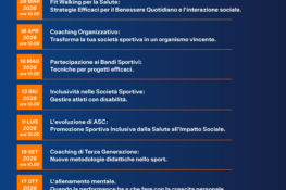 A.S.C. in Formazione 2026: al via il ciclo di webinar dedicati allo sviluppo del sistema sportivo
