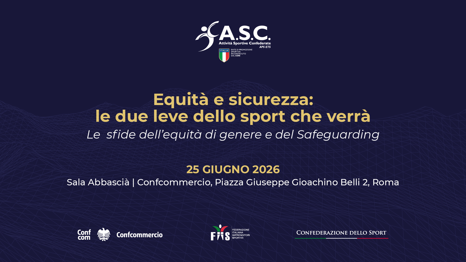 Equit   e sicurezza  le due leve dello sport che verr   - Le sfide dell   equit   di genere e del Safeguarding
