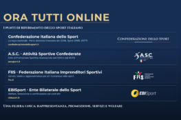Lo sport italiano completo in rete: online la filiera confederale al servizio di imprese e lavoratori
