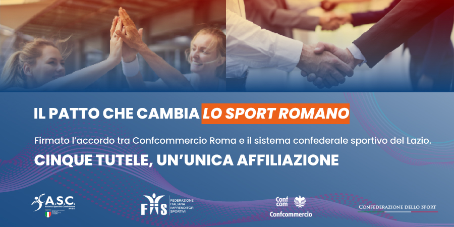Confcommercio Roma  Confederazione dello Sport  ASC e FIIS rafforzano la collaborazione