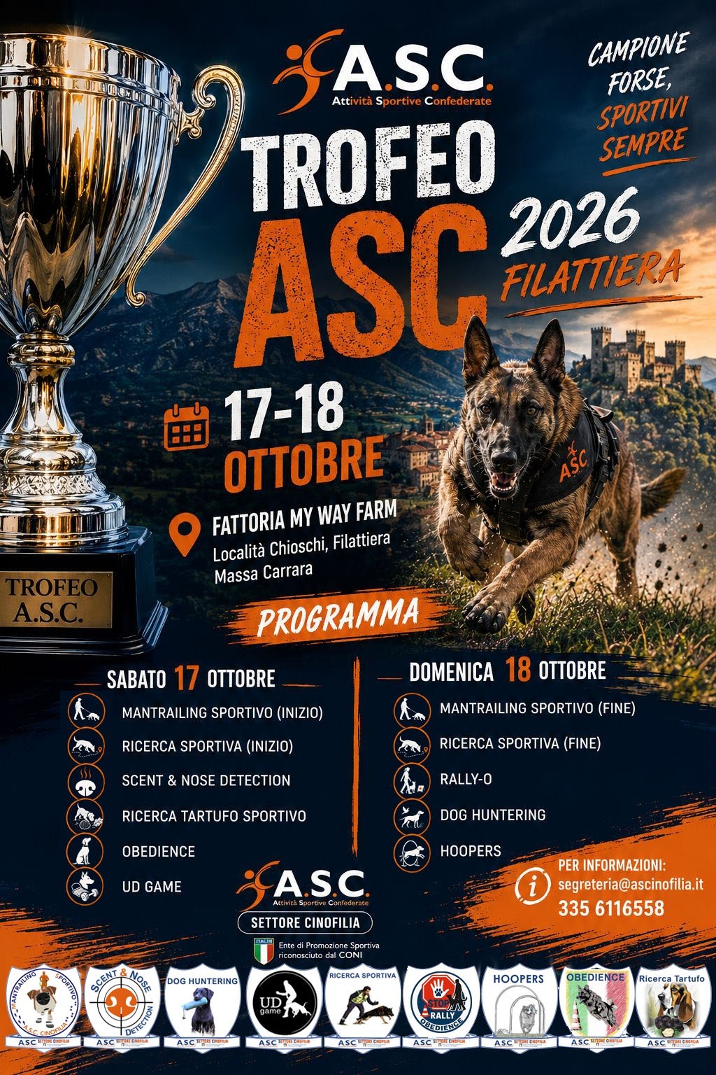 TROFEO NAZIONALE ASC CINOFILIA